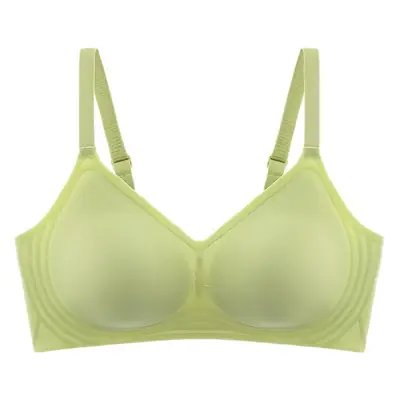 Seamless nude underwear women's jelly soft support adjustable breast collection anti-sagging wireless super soft thin bra