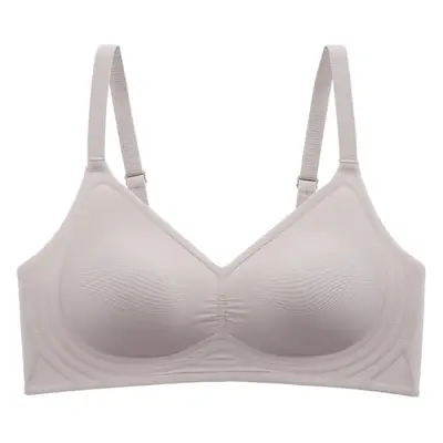 Seamless jelly nude underwear women's adjustable soft support breast collection anti-sagging wireless super soft thin bra