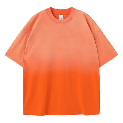 270g Heavy Cotton Violets Loose Shoulder T-Shirt
