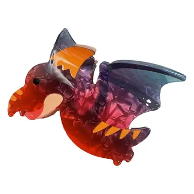 Acrylic Dinosaur Hair Clip for Girls