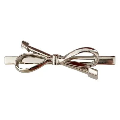 Silver Bow Hair Clips for Women High Ponytail Hair Ring