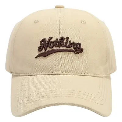 Coffee Color Embroidered Baseball Cap for Men
