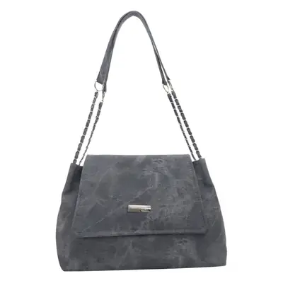 Women's Black Chain Shoulder Bag with Crossbody Strap