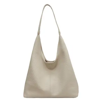 Women's Large Capacity Armpit Bag Brown Leather