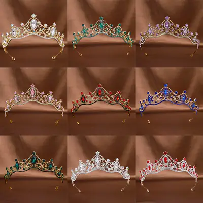 Cross-Border Bridal Crown Rhinestone Hair Accessory