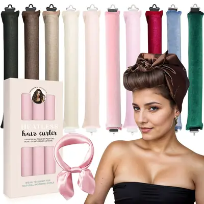 Cross-Border Heatless Curling Iron for Women Large Wave Hair Styling Tool