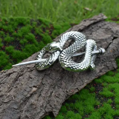 Vintage Snake Hairpin Gothic Witch Halloween Accessory
