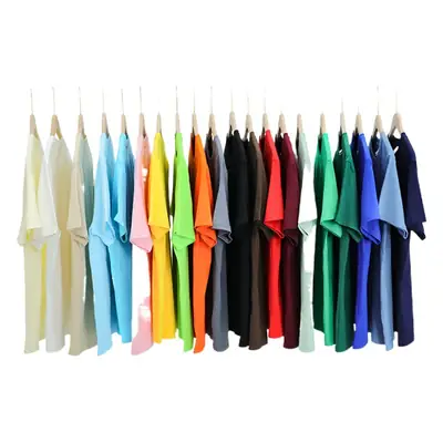 Men 2024 Black Cotton T-Shirt Round Neck Short Sleeve