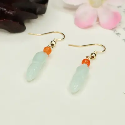 Jade Drop Earrings for Women Wholesale