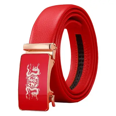 Men's Red Snake Belt 2025 Wedding Gift