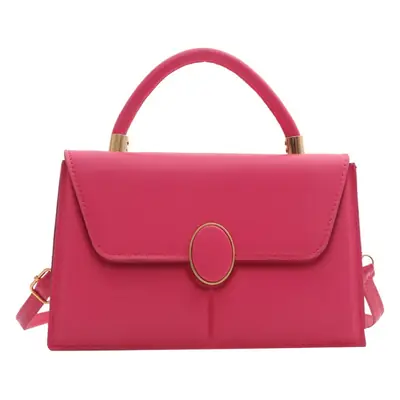 Pink Women's Square Handbag with Long Strap 2024