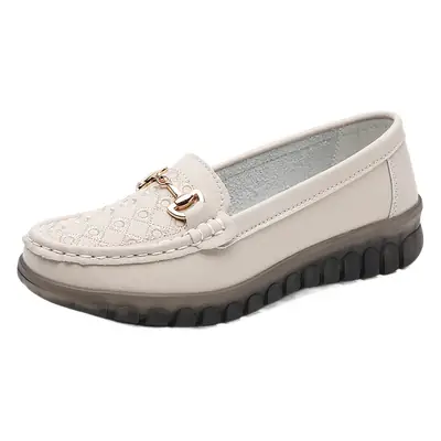 Black Embroidered Slip-On Flat Shoes for Women