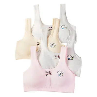 Summer Girls' Development Period Intimates Without Rims Student Pure Cotton Vest Girl Bra Seamless Anti-Bump Intimates