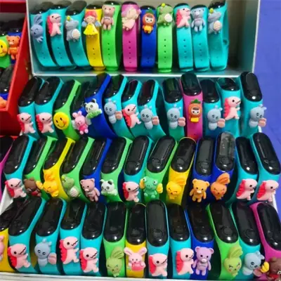 Orange Cartoon LED Watch for Kids