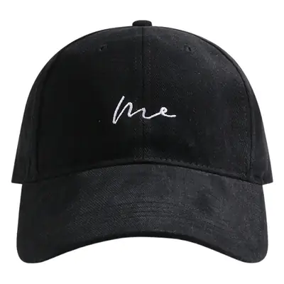 Me Red Embroidered Peaked Cap for Men Women