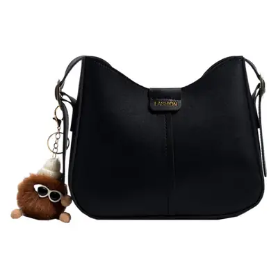 Black Retro Shoulder Bag for Women 2023 Spring Fashion