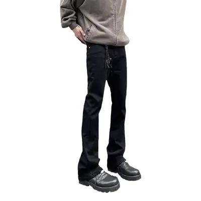Men Slim Black Skinny Jeans Straight Casual Wear