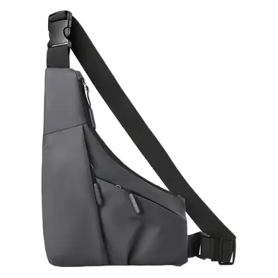 Men's Crossbody Shoulder Bag Grey Lightweight Sports Outdoor