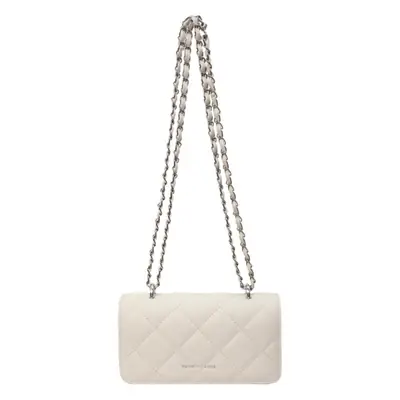 White Quilted Chain Shoulder Bag for Women