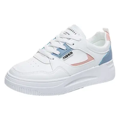 Women's White Skechers 2025 Thick Sole Sports Casual Shoes