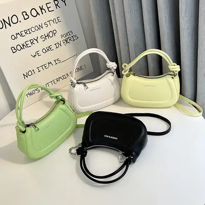 Green Square Shoulder Bag for Women 2026