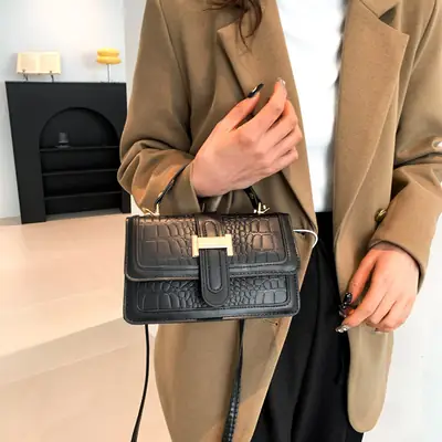 Pink Leather Crossbody Bag for Women 2025 Spring
