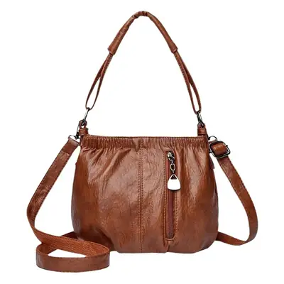 Women's Maroon Leather Shoulder Bag 2026