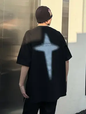 Men Printed White Short Sleeve T-Shirt Summer Hip Hop