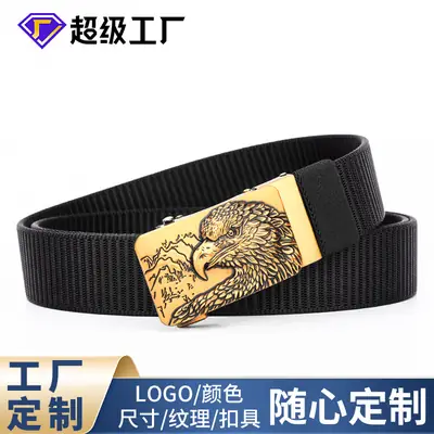 Eagle Tally Belt for Men Blue Alloy Buckle