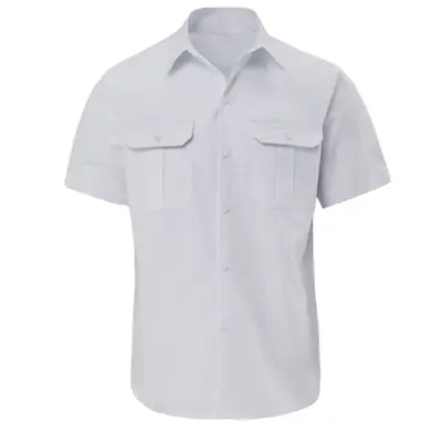Men's Teal Buttoned Short-Sleeve Lapel Shirt
