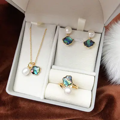 Abalone Pearl Necklace Set for Women Luxury Jewelry