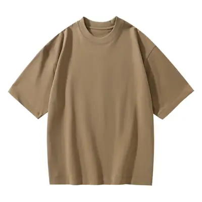 Heavyweight Cotton T-Shirt Men Loose Large 330g