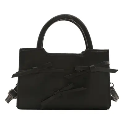 Black Bow Shoulder Crossbody Bag for Women 2024