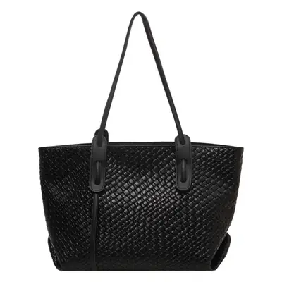 Women Woven Shoulder Bag Retro Korean Style 2025