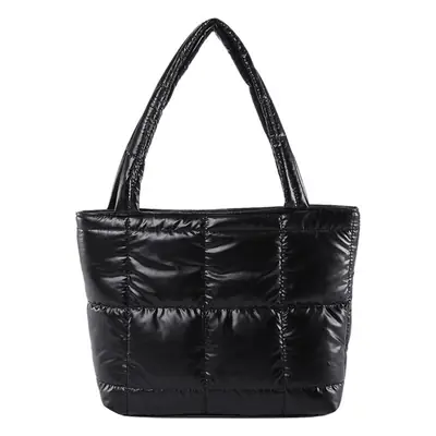 Korean Style Gold Quilted Shoulder Bag for Women