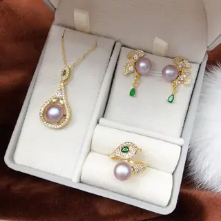 Luxury Pearl 3-Piece Jewelry Set for Women