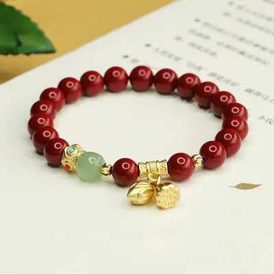 Purple Gold Sand Cinnabar Bracelet Two Generations