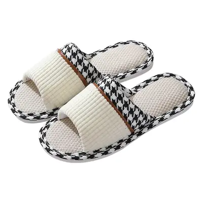 Linen slippers home female summer wholesale couple home home cotton linen slippers indoor Four Seasons deodorant spring and autumn men