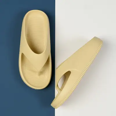 Men's Cross-Border Flip-Flops Large Beige Non-Slip
