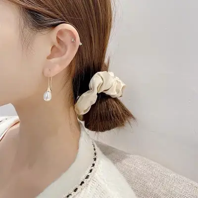 Real Pearl Earrings for Women Elegant Goddess All Match