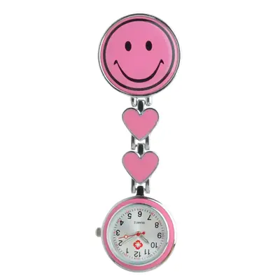 Smiling Face Love Nurse Pocket Watch for Women