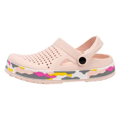 Women Camouflage EVA Sandals Platform In-Hole Pink