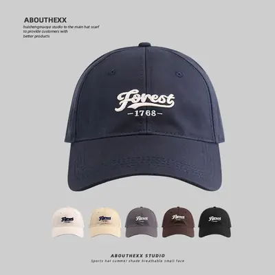 Women Embroidered Baseball Cap 2024 Korean Style