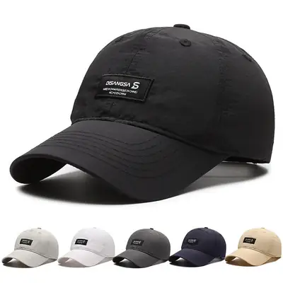 Men Women Baseball Cap Black Light Gray Navy Beige