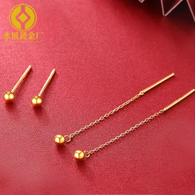 18K Gold Bubble Earrings Au70 Live Wholesale Rose Gold