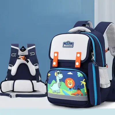 Primary School Students' 1-3 Grade Schoolbag Ridge Protector Backpack Children's Student Lightweight Reducer Schoolbag Shaodong Schoolbag