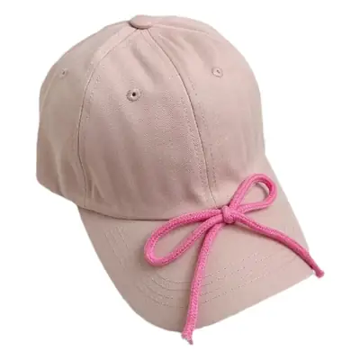 Candy Color Bow Cap for Boys Girls Sunproof Peaked Cap
