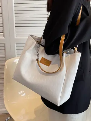 Black High-End Women's Shoulder Tote Bag 2026