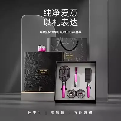 High-End Pink Hair Brush Set for Couples