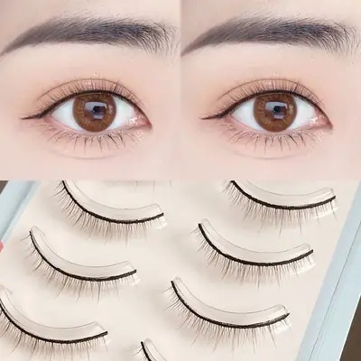 Super Short Brown False Eyelashes for Women